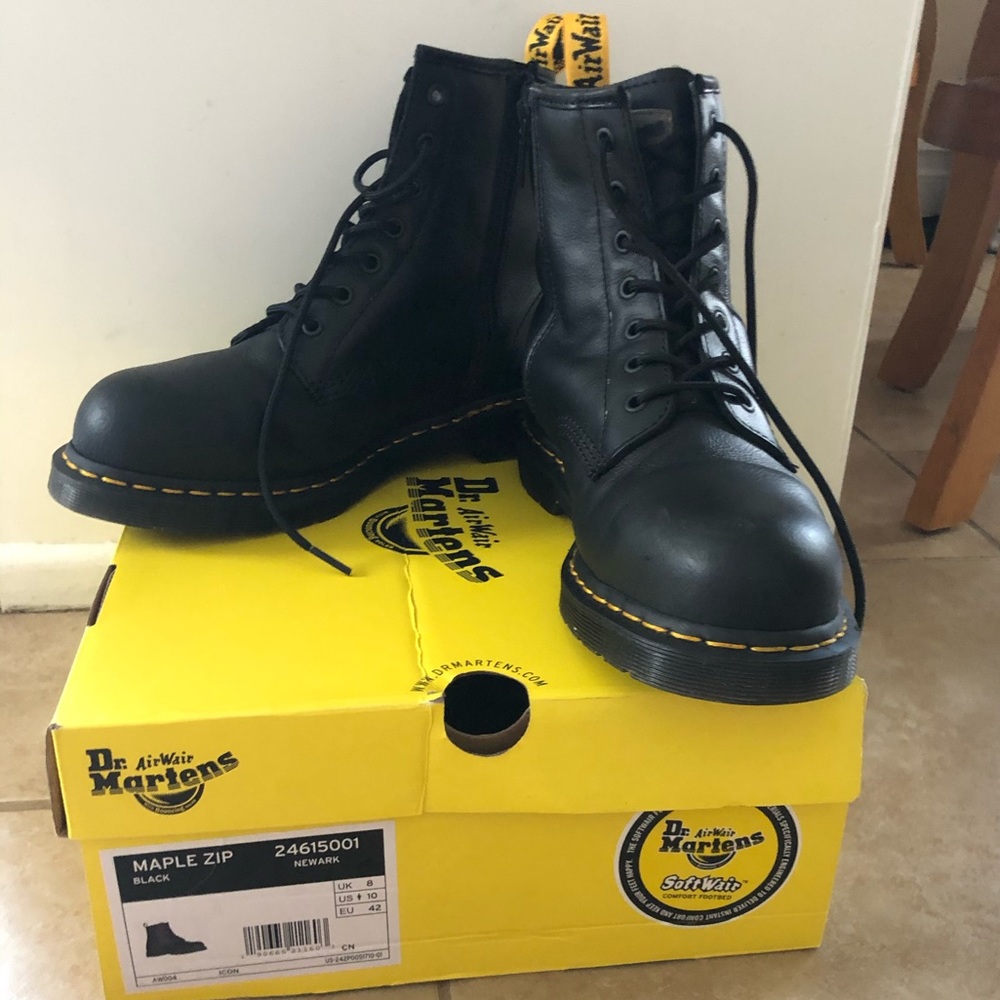 New Steel Toe Doc Martins (women’s size 10)